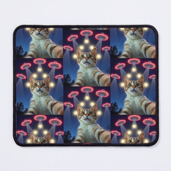 Item preview, Cat Ufo Selfie designed and sold by WoodburyLake.