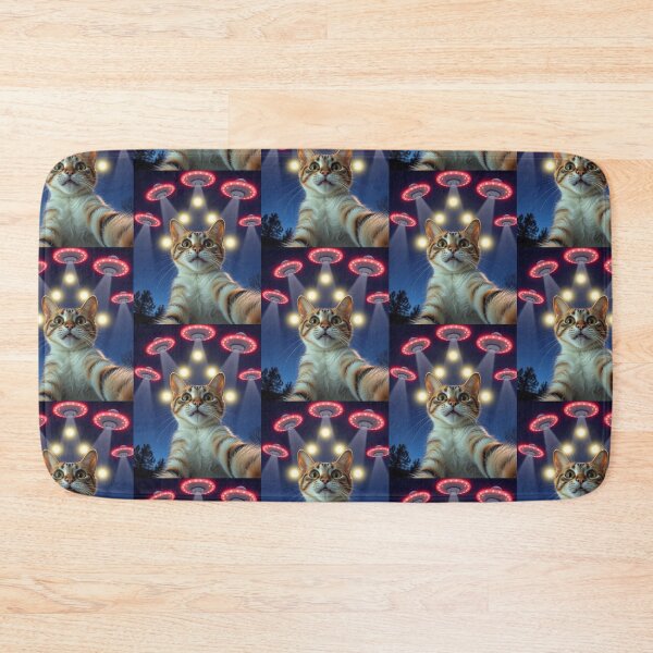 Item preview, Cat Ufo Selfie designed and sold by WoodburyLake.