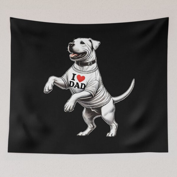 Item preview, Dogo Argentino Dad I Love Dad Dogo Argentino Lover designed and sold by Kimberley King Art  King Art.