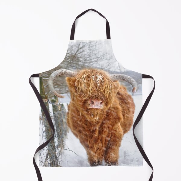 Item preview, Highland cow in the snow designed and sold by Theonebespoke.