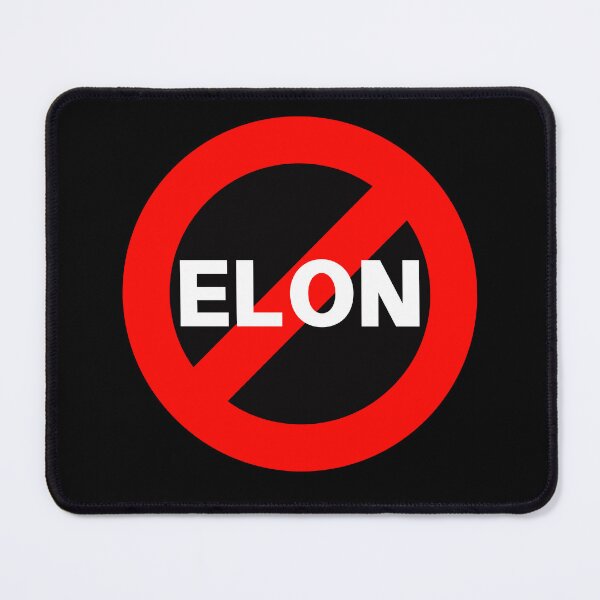 Item preview, No Elon - Anti Elon Round Bumper designed and sold by PixVib.