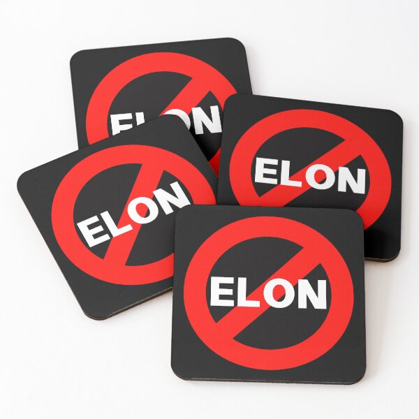 Item preview, No Elon - Anti Elon Round Bumper designed and sold by PixVib.