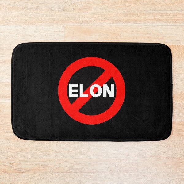Item preview, No Elon - Anti Elon Round Bumper designed and sold by PixVib.