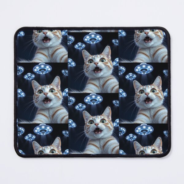 Item preview, Cat Ufo Selfie designed and sold by WoodburyLake.