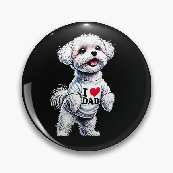 Item preview, Maltese Dad I Love Dad Maltese Lover designed and sold by Kimberley King Art  King Art.