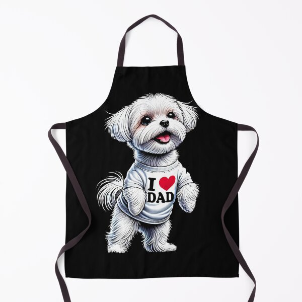 Item preview, Maltese Dad I Love Dad Maltese Lover designed and sold by Kimberley King Art King Art.