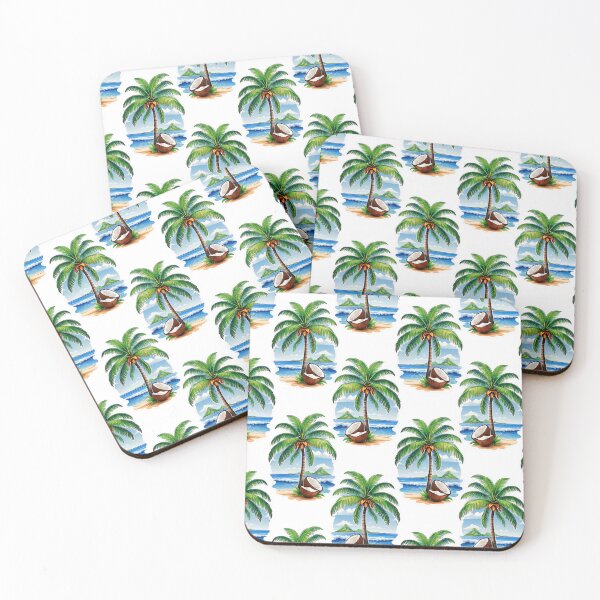 Item preview, Coconut Palm Tree Pattern Design  designed and sold by PatternTitan.