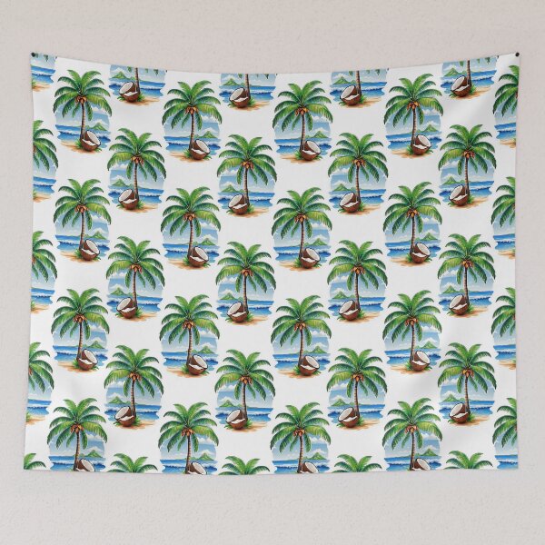 Item preview, Coconut Palm Tree Pattern Design  designed and sold by PatternTitan.
