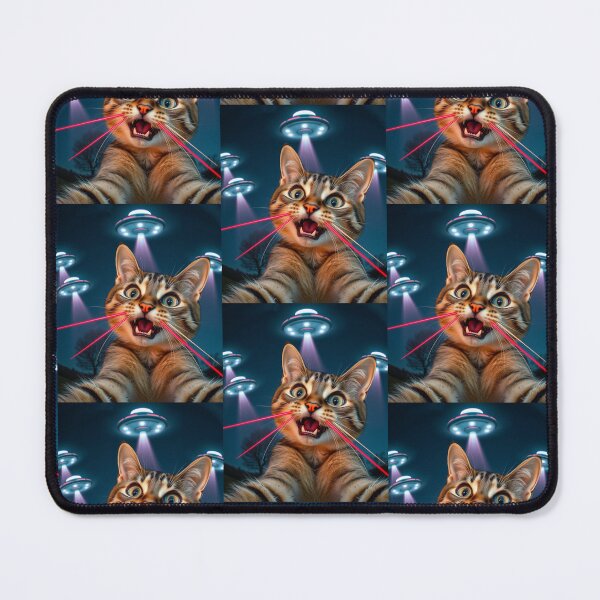 Item preview, Cat Ufo Selfie designed and sold by WoodburyLake.