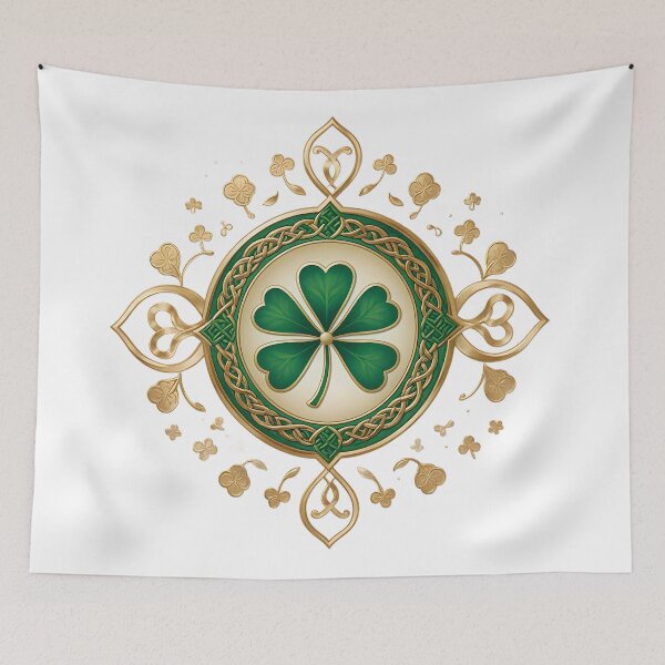 Artikelvorschau, St. Patricks Day Geschenk für Männer, Kleeblatt, Glücksbringer, keltisches Kleeblatt entworfen und verkauft von ABSOLUTCREATIVE.