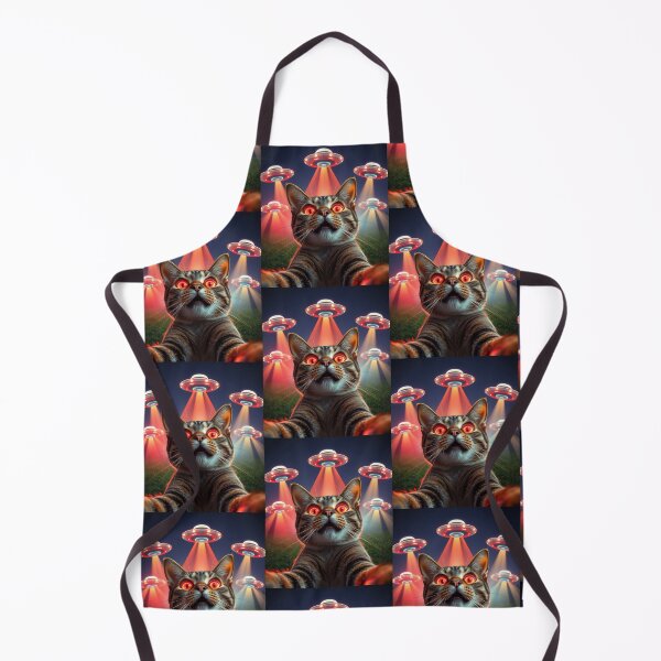 Item preview, Cat Ufo Selfie designed and sold by WoodburyLake.