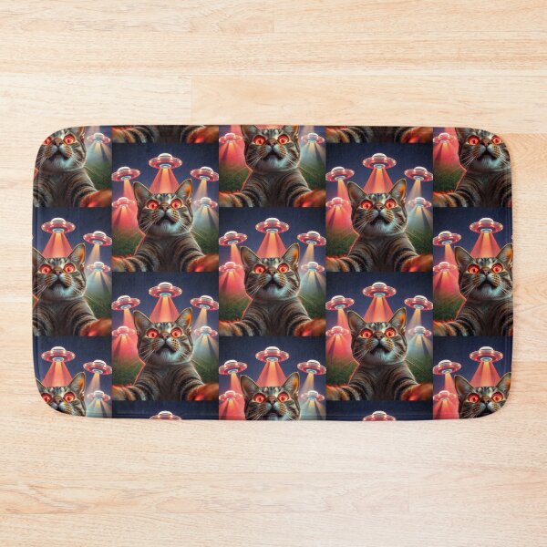 Item preview, Cat Ufo Selfie designed and sold by WoodburyLake.