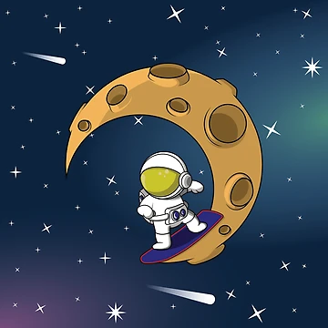 Artwork thumbnail, Spaceman - Riding Moon by SeaU