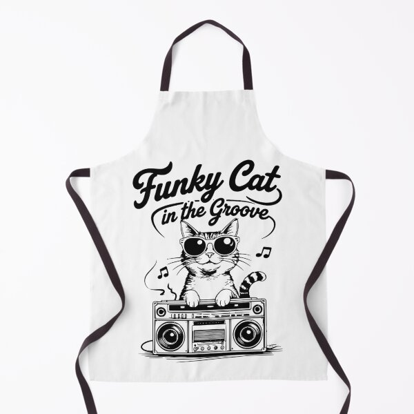 Item preview, Funky Cat Grooves – Paws, Beats, & Retro Vibes! designed and sold by postprocess.
