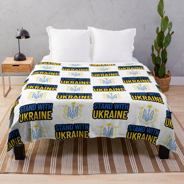 Item preview, Stand with Ukraine – Volodymyr Zelensky Inspired Floral Coat of Arms Design designed and sold by Basma Store.