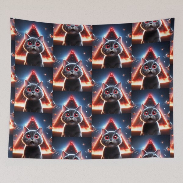 Item preview, Cat Ufo Selfie designed and sold by WoodburyLake.