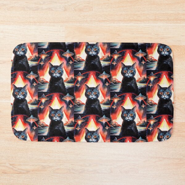 Item preview, Cat Ufo Selfie designed and sold by WoodburyLake.