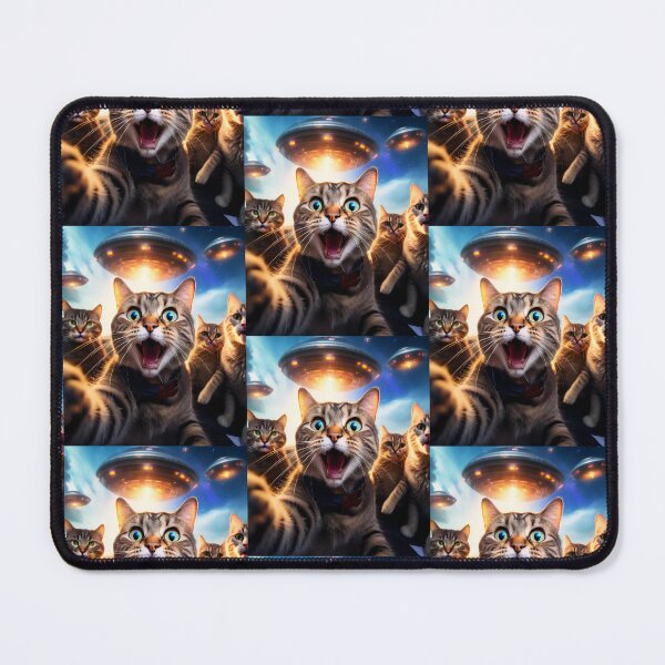 Item preview, Cat Ufo Selfie designed and sold by WoodburyLake.