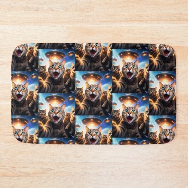 Item preview, Cat Ufo Selfie designed and sold by WoodburyLake.