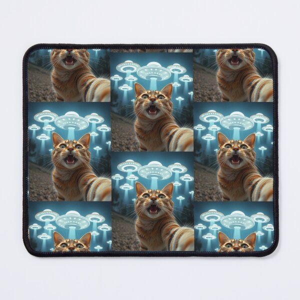 Item preview, Cat Ufo Selfie designed and sold by WoodburyLake.