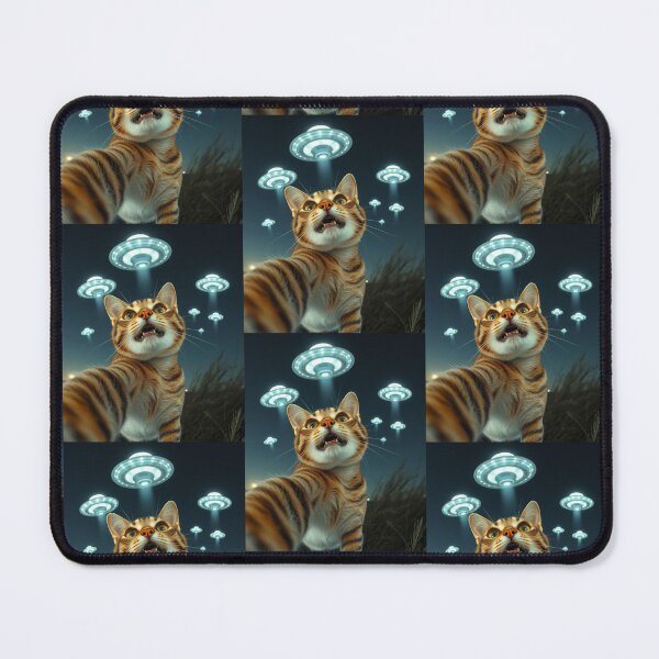 Item preview, Cat Ufo Selfie designed and sold by WoodburyLake.