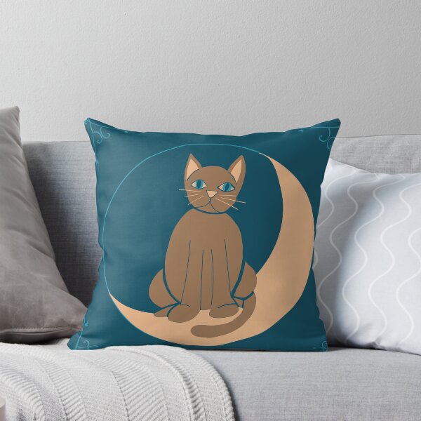 Artikelvorschau, Mystische Mondkatze – Himmlische Katzenkunst, Nachthimmel und Hexenästhetik entworfen und verkauft von Warm Whimsy Designs.