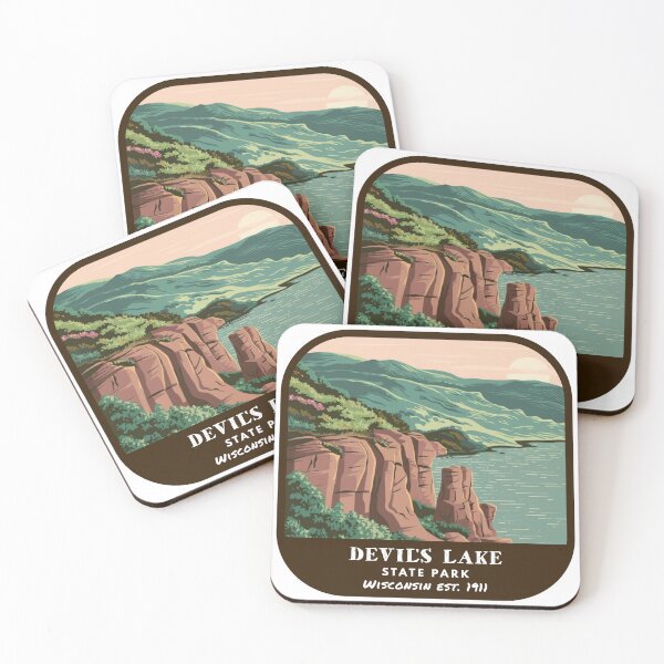 Item preview, Vintage Devil's Lake State Park (Wisconsin State Park) designed and sold by RabbitK.