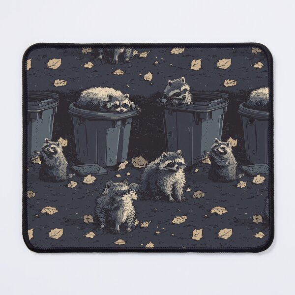 Item preview, Raccoons and Trash Cans designed and sold by kansaikate.