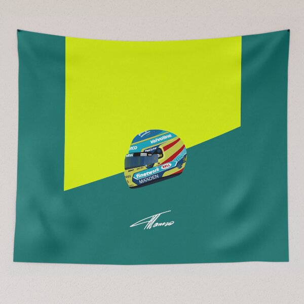 Item preview, Fernando Alonso helmet 2025 Aston Martin  designed and sold by Pink Polar F1.
