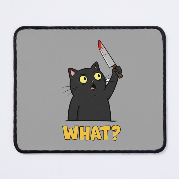 Item preview, Shocked Cat with Knife designed and sold by AWPcreations.