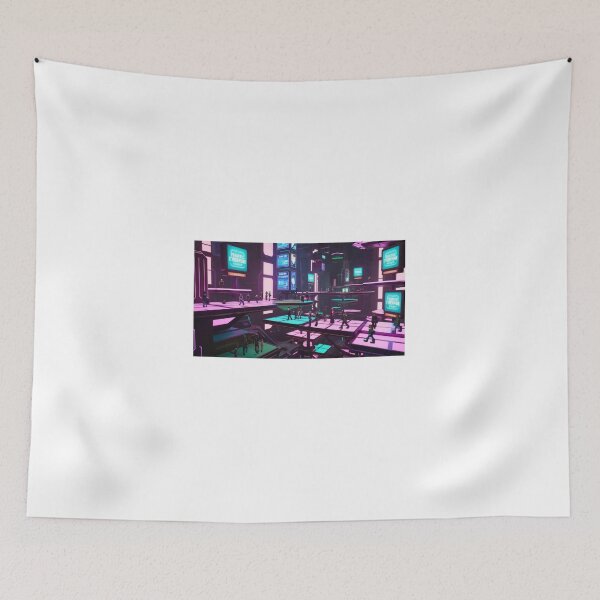 Item preview, Cyberpunk Cityscape designed and sold by StormArte.