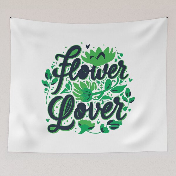 Item preview, Flower Lover Colorful Floral Design text Art designed and sold by feel-free-store.