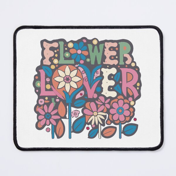 Item preview, Flower Lover Colorful Floral Design text Art designed and sold by feel-free-store.