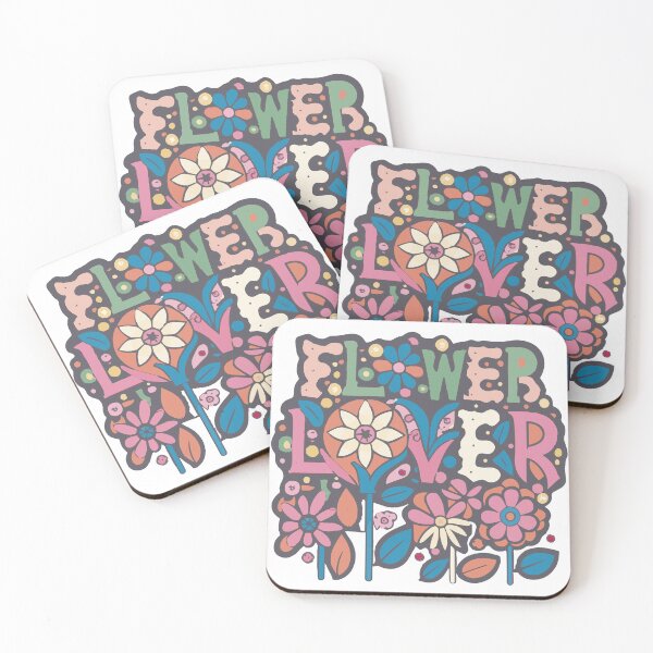 Item preview, Flower Lover Colorful Floral Design text Art designed and sold by feel-free-store.