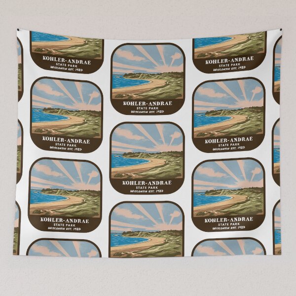 Item preview, Vintage Kohler-Andrae State Park (Wisconsin State Park) designed and sold by RabbitK.