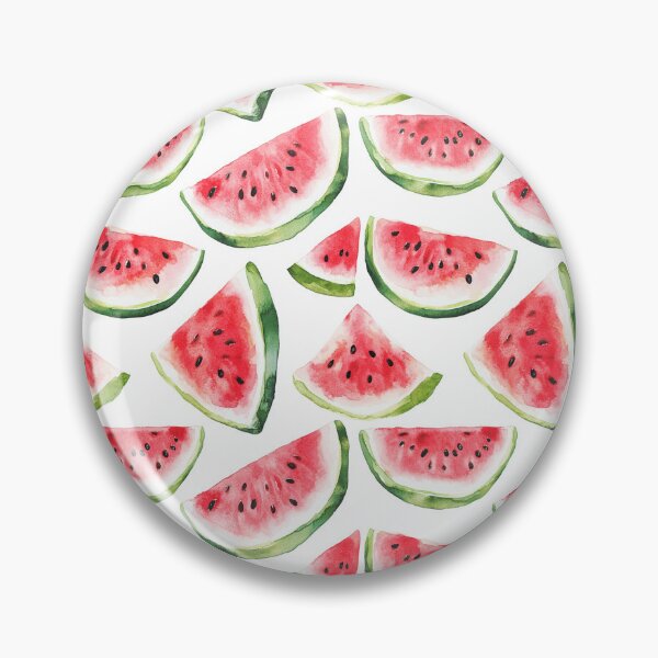Aperçu de l'œuvre Motif d'été sans couture en tranches de pastèque créée et vendue par PapuruDesigns.