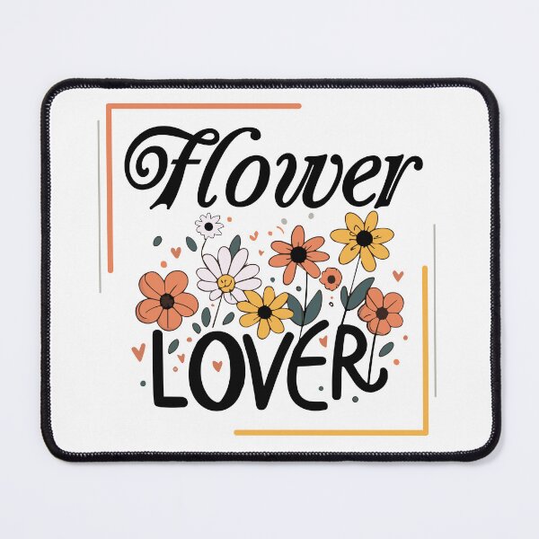 Item preview, Flower Lover Colorful Floral Design text Art designed and sold by feel-free-store.