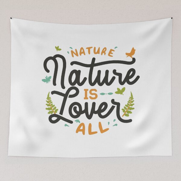 Item preview, Nature Lover Nature Is All Green Text Art designed and sold by feel-free-store.