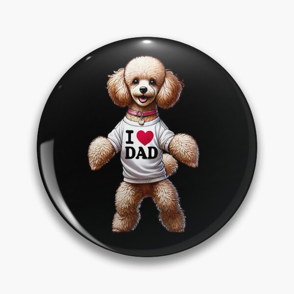 Item preview, Poodle Dad I Love Dad Poodle Lover designed and sold by Kimberley King Art  King Art.