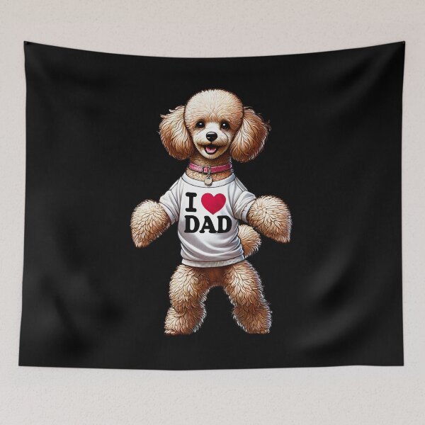 Item preview, Poodle Dad I Love Dad Poodle Lover designed and sold by Kimberley King Art  King Art.