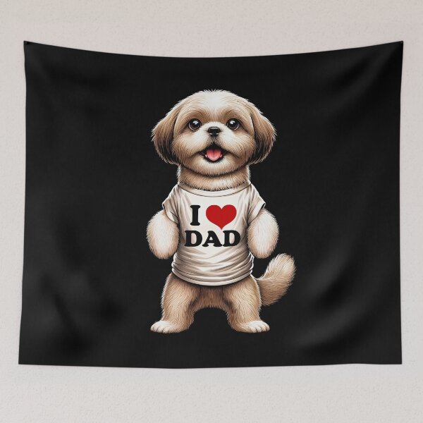 Item preview, Shih Tzu Dad I Love Dad Shih Tzu Lover designed and sold by Kimberley King Art  King Art.