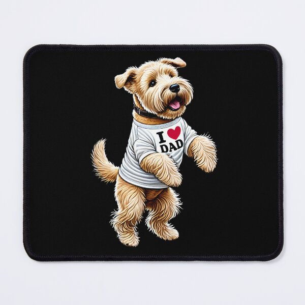 Item preview, Soft Coated Wheaten Terrier Dad I Love Dad Dog Lover designed and sold by Kimberley King Art King Art.