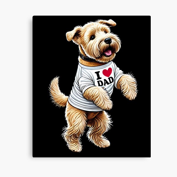 Item preview, Soft Coated Wheaten Terrier Dad I Love Dad Dog Lover designed and sold by Kimberley King Art  King Art.