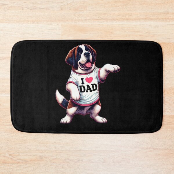 Item preview, St. Bernard Dad I Love Dad St. Bernard Lover designed and sold by Kimberley King Art  King Art.
