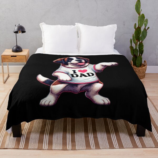 Item preview, St. Bernard Dad I Love Dad St. Bernard Lover designed and sold by Kimberley King Art  King Art.