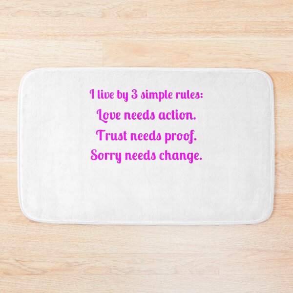 Item preview, 3 Simple Rules Quotes designed and sold by Fleetwood1994.