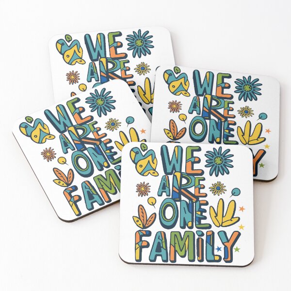 Item preview, We Are One Family – Colorful Unity Tee designed and sold by feel-free-store.