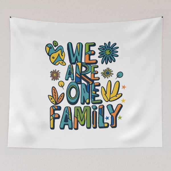 Item preview, We Are One Family – Colorful Unity Tee designed and sold by feel-free-store.