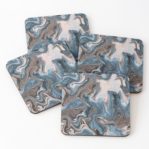 Item preview, Blue marble pour art designed and sold by Aakanksha97.