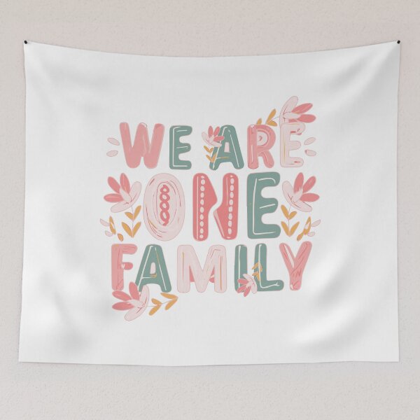 Item preview, We Are One Family – Colorful Unity Tee designed and sold by feel-free-store.